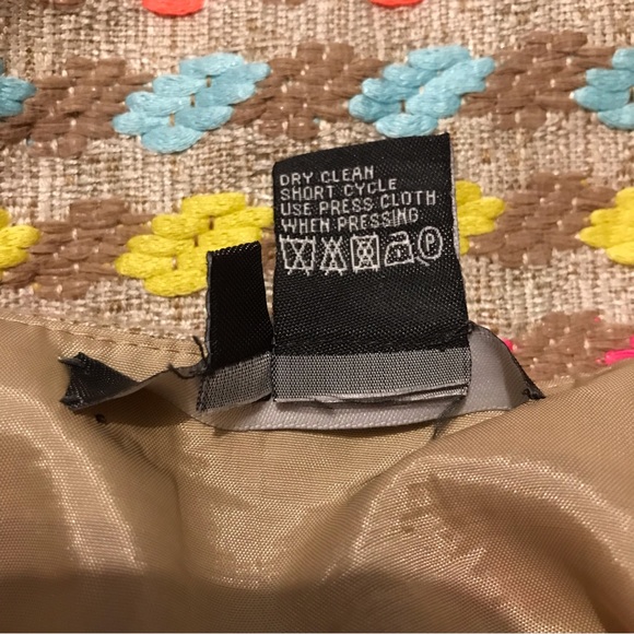 Per Se by Carlisle pencil skirt 12 woven neon tweed textured hot pink rainbow - Picture 5 of 6